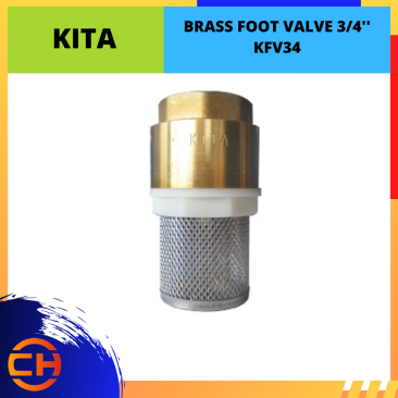 KITA BRASS FOOT VALVE 3/4'' [KFV34]