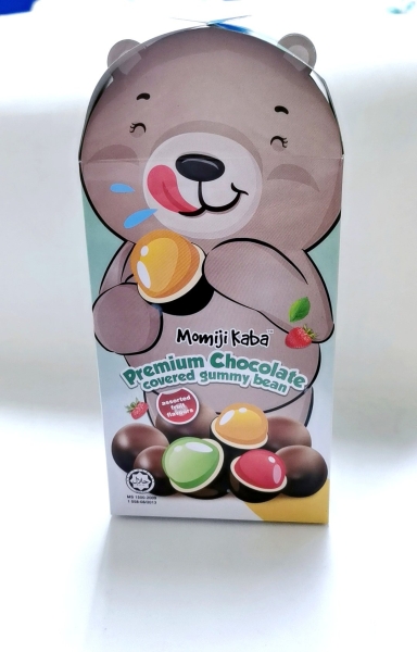 MOMIJI KABA Premium Chocolate Covered Gummy Bean 80G X 50PKT/CTN Candy Malaysia, Selangor, Kuala Lumpur (KL), Semenyih. Manufacturer, Supplier, Supply, Supplies | Jonus Tasty Candy