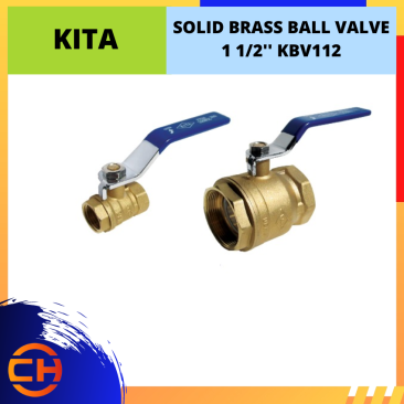 KITA SOLID BRASS BALL VALVE 1 1/2'' [KBV112]