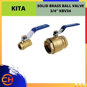 KITA SOLID BRASS BALL VALVE 3/4'' [KBV34]