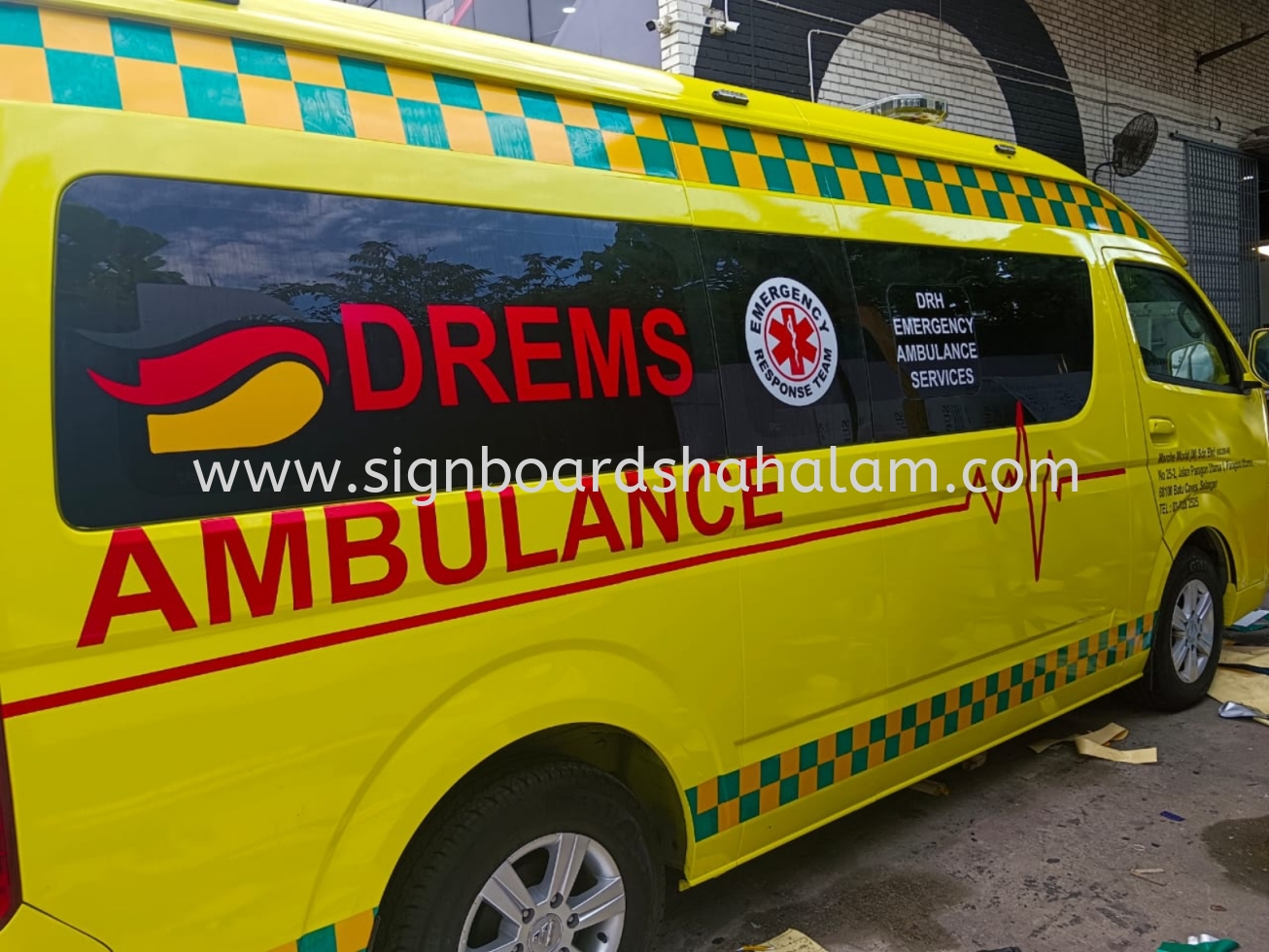 Ambulan Klang  - Truck Lorry Sticker 