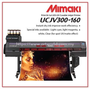 UV Inkjet Printer Mimaki UCJV300-160 Print & Cut