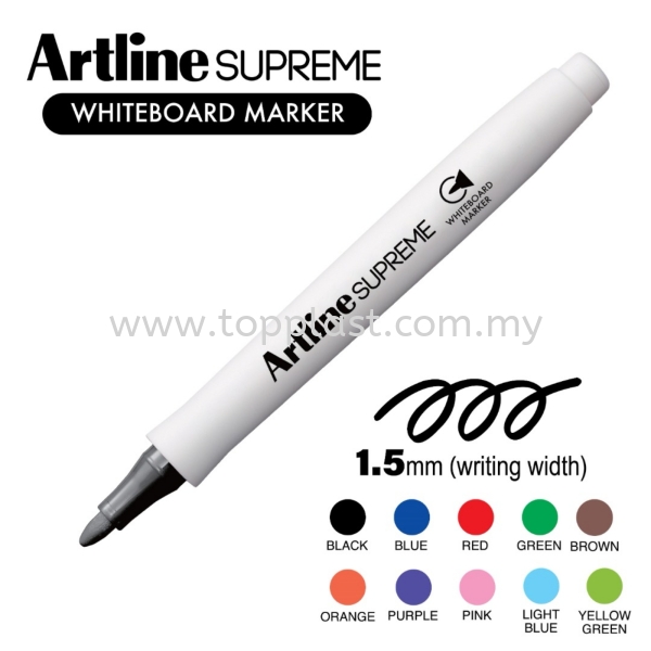Artline 507 Supreme White board Marker Pen Artline Products Penang, Malaysia Supplier, Manufacturer, Supply, Supplies | Top Plast Enterprise