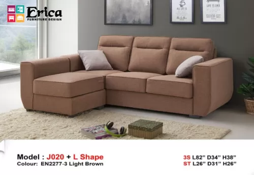 J020 3S+STOOL FABRIC SOFA SET