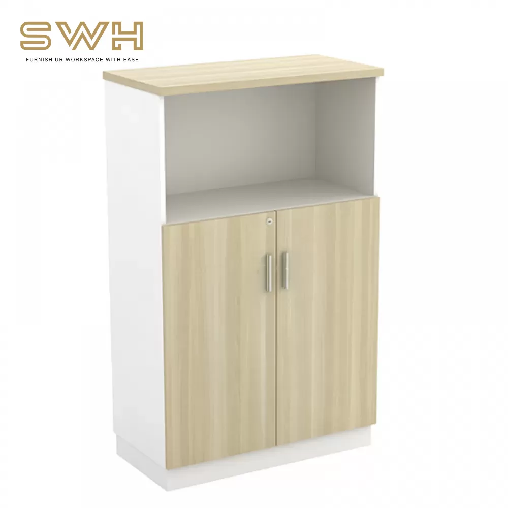 Semi Swinging Door Medium Cabinet Office Furniture Equipment Penang