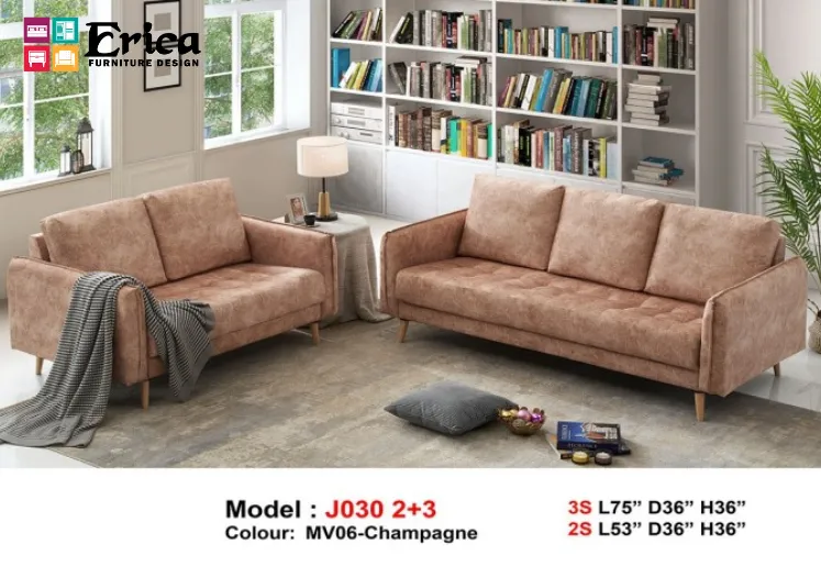 J030 2+3S FABRIC SOFA SET