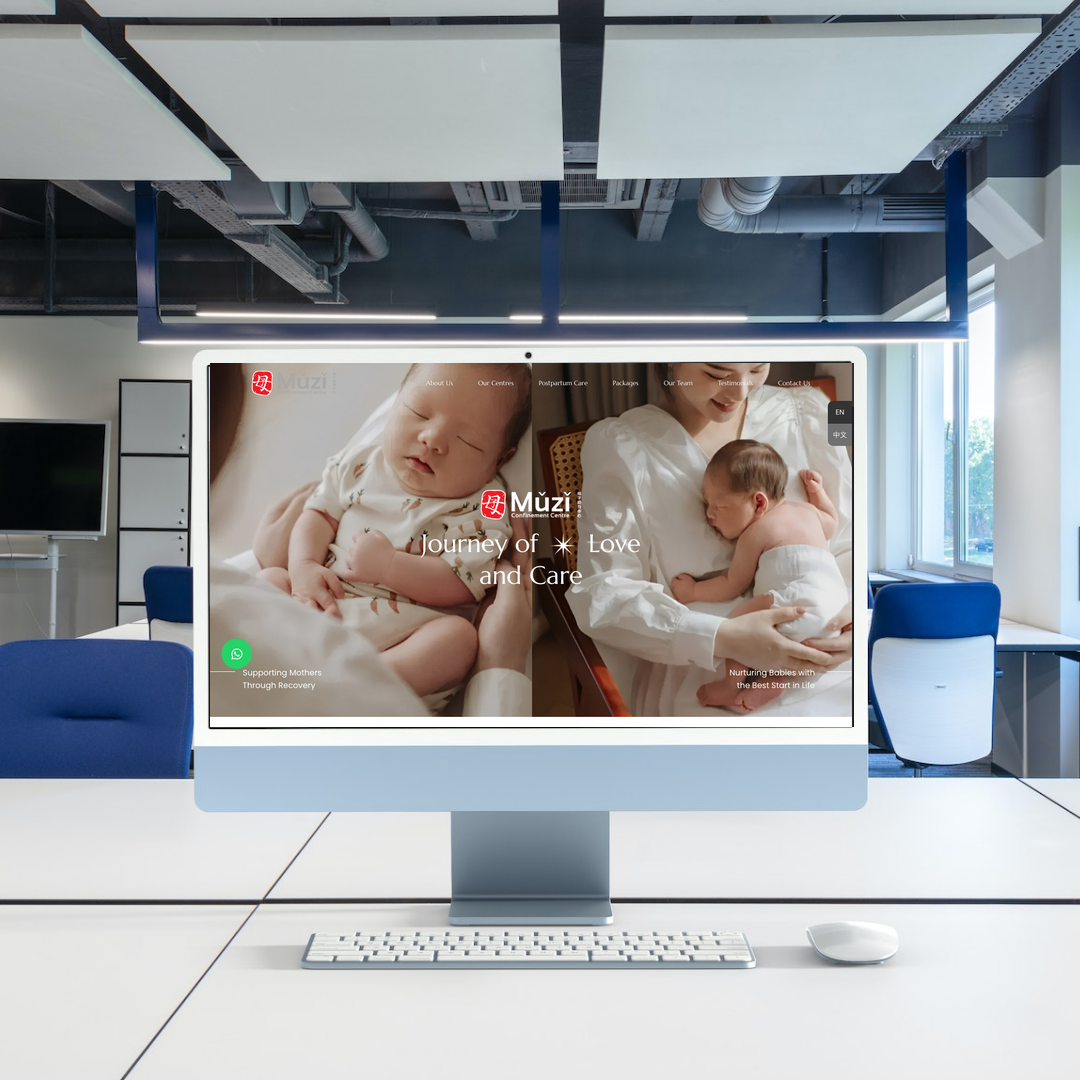 Postpartum & Mother-Baby Care in Gelang Patah, Johor Bahru (JB), Malaysia Website Design & SEO Case Study | Muzi Confinement Centre in Johor