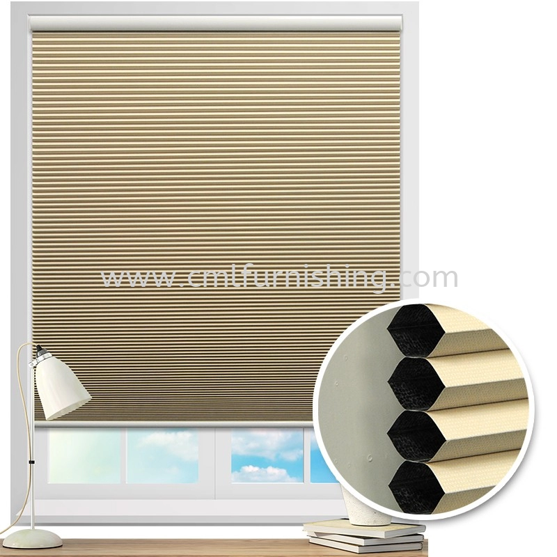 lightbrown-bloackout-honeycomb-blind