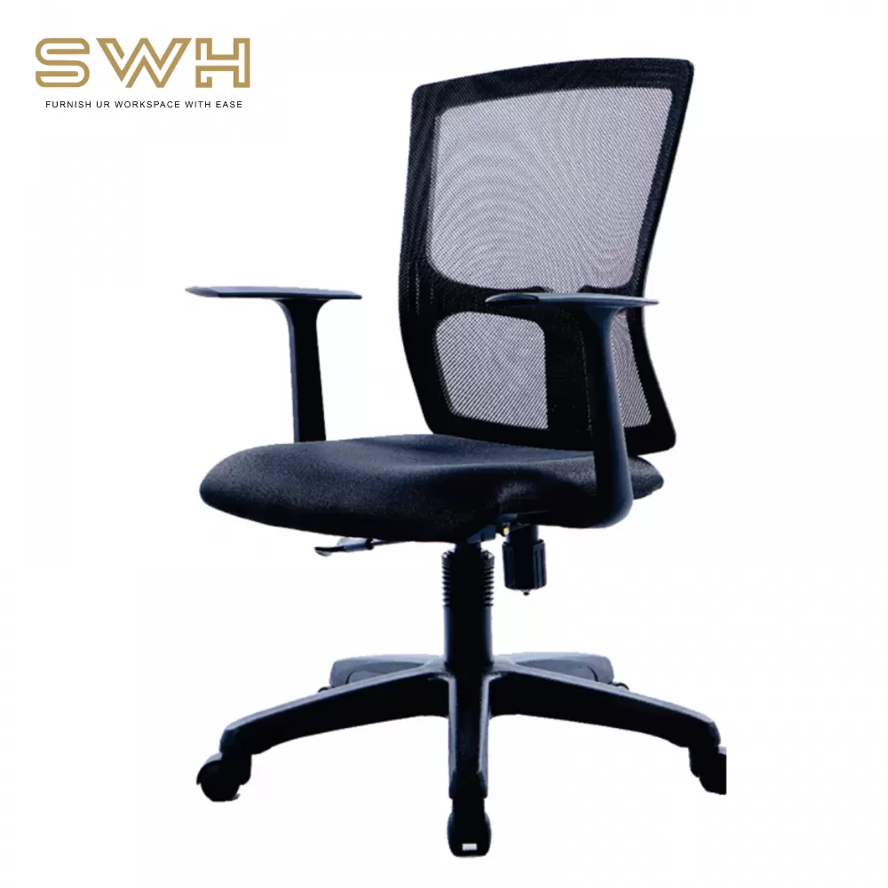 SWH 026 Mesh Ergonomic Medium Back Office Chair | Office Chair Penang