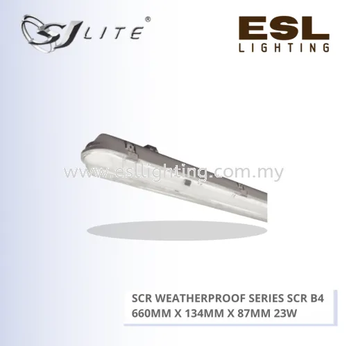 SJLITE SCR WEATHERPROOF SERIES SCR B4 660MM X 134MM X 87MM 23W