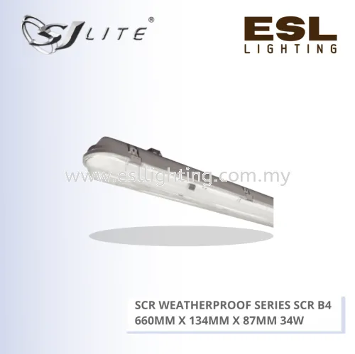 SJLITE SCR WEATHERPROOF SERIES SCR B4 660MM X 134MM X 87MM 34W