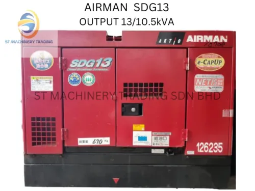 USED AIRMAN SDG13S 10KVA GENERATOR (FULLY IMPORT FROM JAPAN)