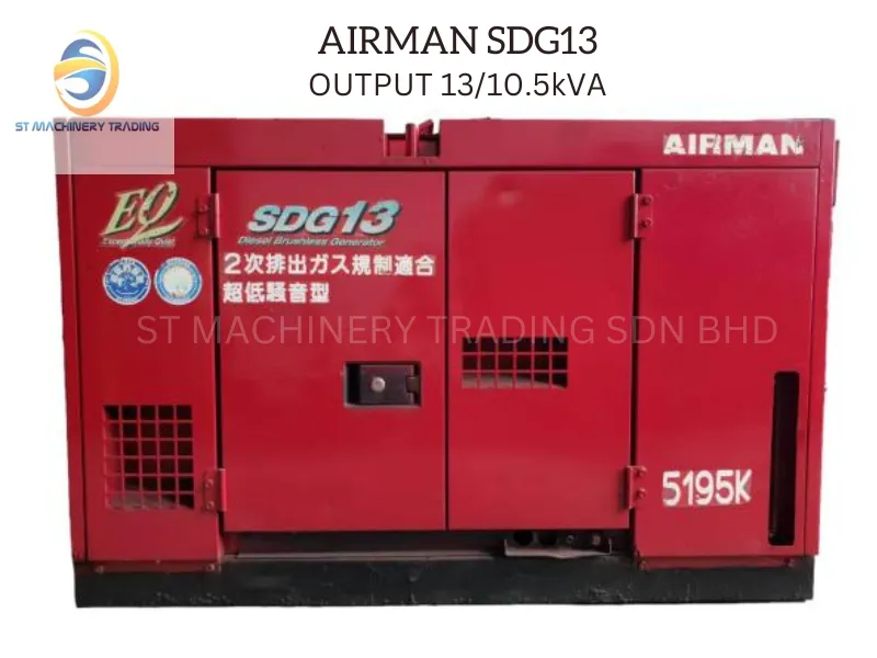 USED AIRMAN SDG13S 10KVA GENERATOR (FULLY IMPORT FROM JAPAN)