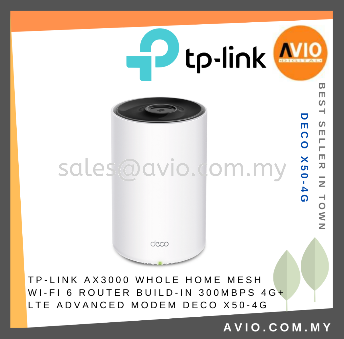TP-Link Deco X50 AX3000 Home Mesh WiFi 6 Router