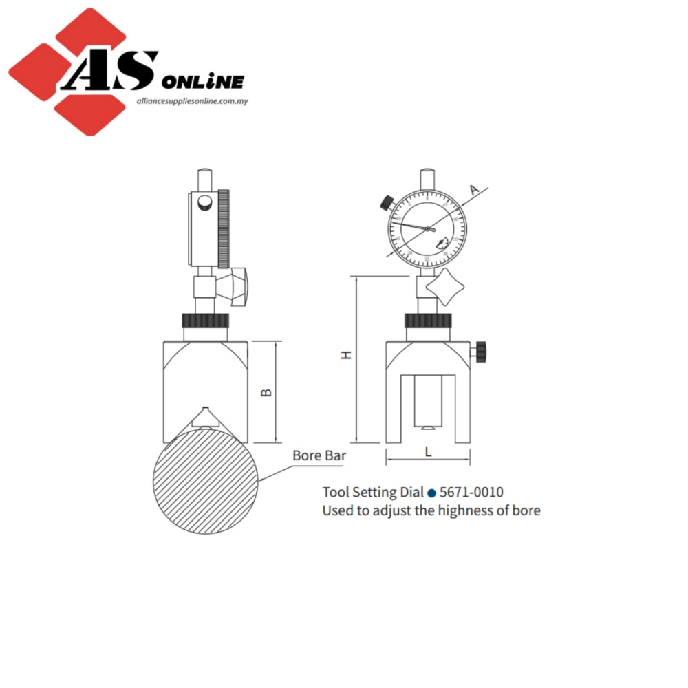 DASQUA Gauge For Bearing Metal Boring Machine / Model: 5671-0005