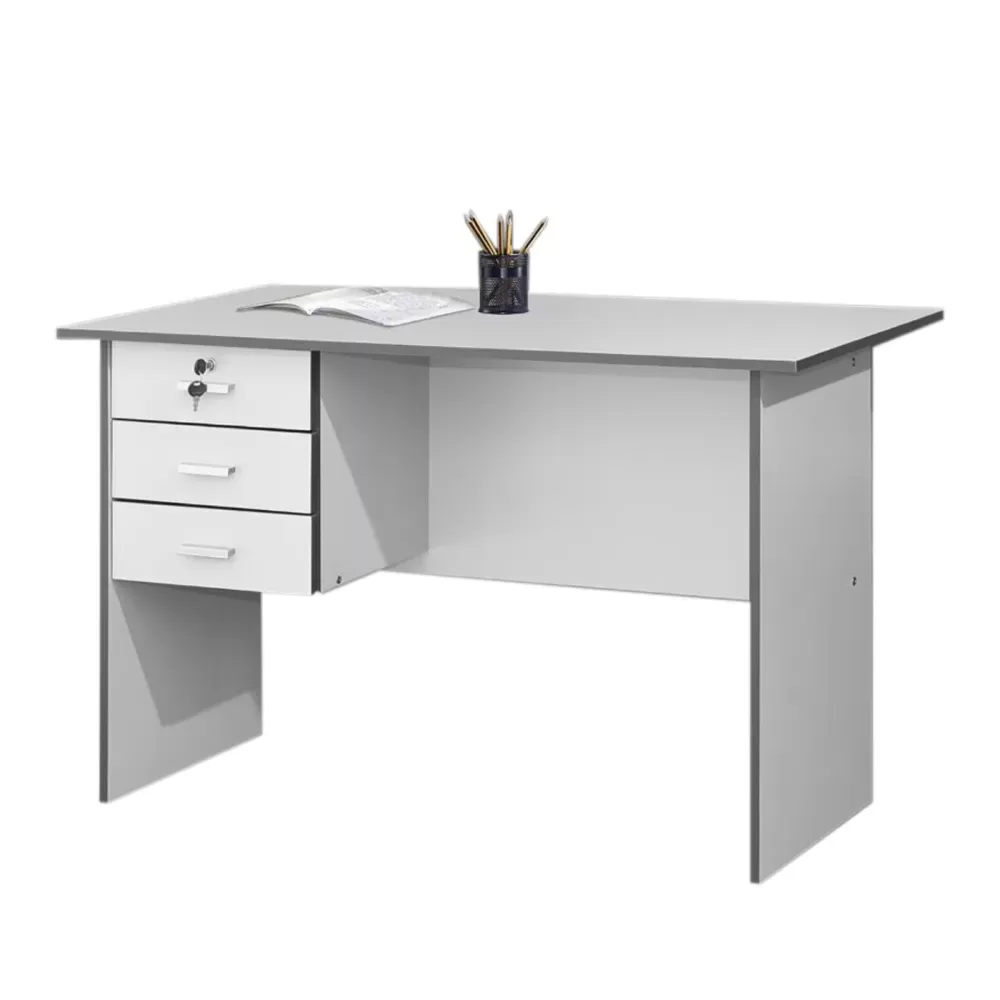 Standard White Grey Office Table Desk Murah | Office Table Penang