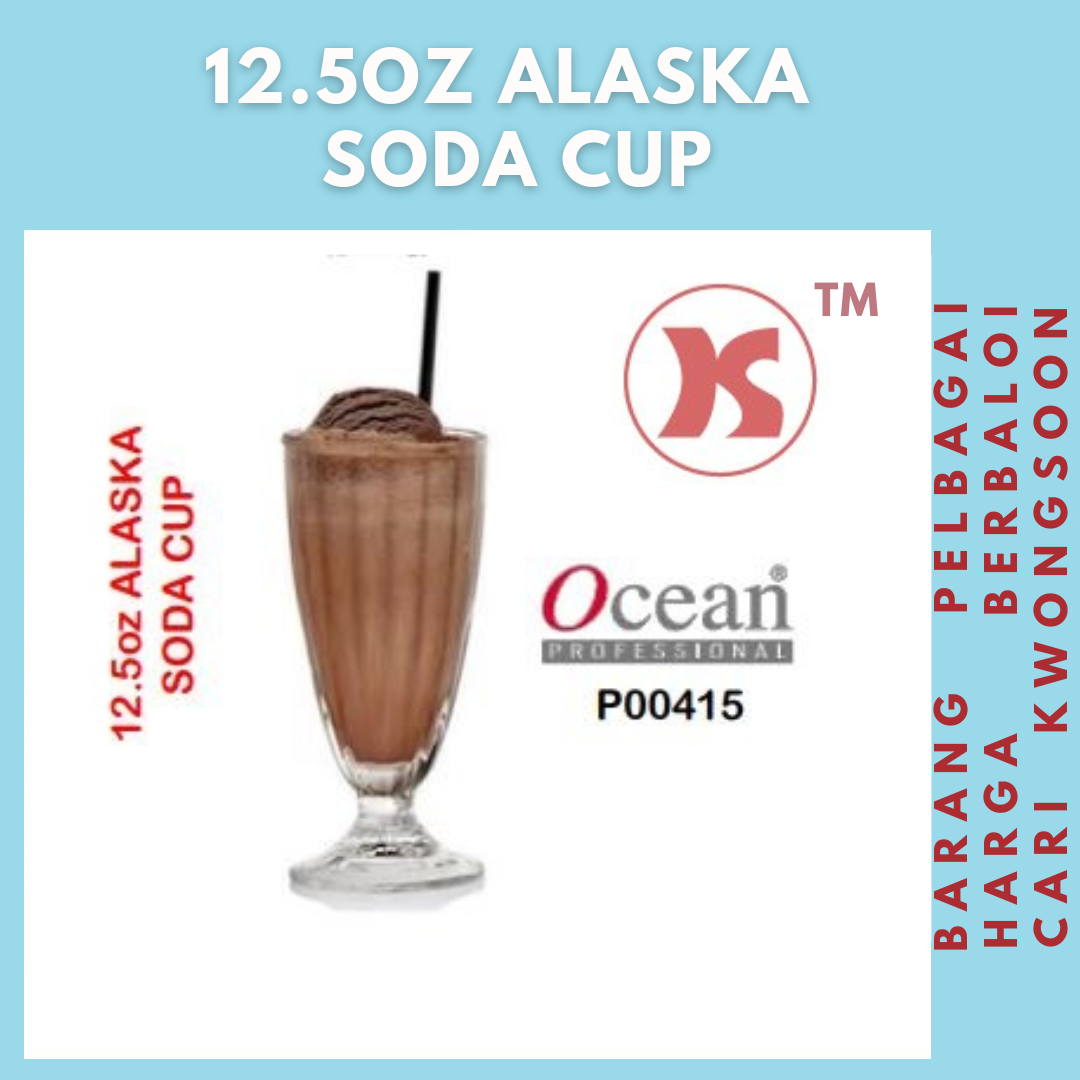 OCEAN GLASS 12.5oz ALASKA SODA CUP