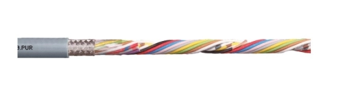  185-4894 - Igus chainflex CF240.PUR Data Cable, 4 Cores, 0.34 mm2, Screened, 25m, Grey PUR Sheath, 22 AWG
