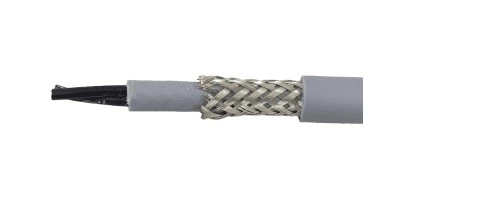  181-1810 - Alpha Wire Control Cable, 2 Cores, 1.5 mm2, CY, Screened, 100m, Grey PVC Sheath