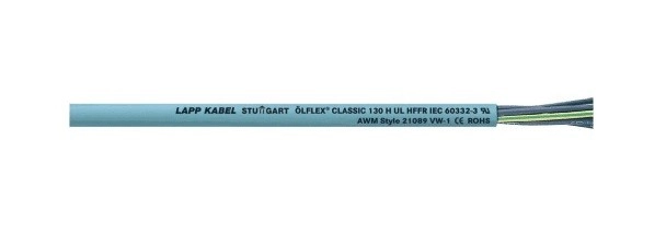  819-9625 - Lapp LFLEX CLASSIC 130 Control Cable, 4 Cores, 4 mm2, YY, Unscreened, 50m, Grey LSZH Sheath, 11 AWG