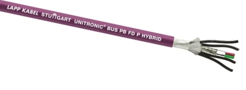  807-9584 - Lapp UNITRONIC BUS PB FD P Data Cable, 6 Cores, 0.64 mm2, 1.5 mm2, Screened, Purple PUR Sheath, 19 AWG