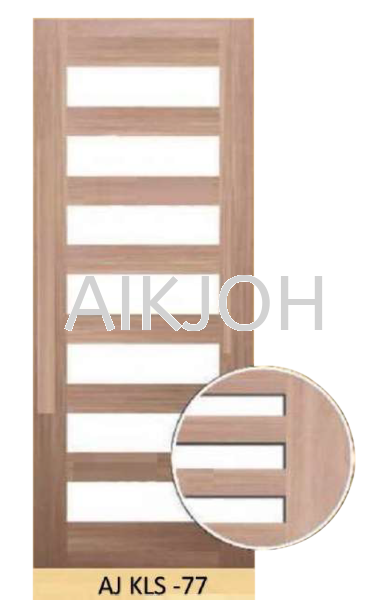 AJ KLS-77 Wooden Grill Door Johor Bahru (JB), Malaysia Wooden Door Experts, Solid Door, Timber Door | Aik Joh Enterprise Sdn Bhd