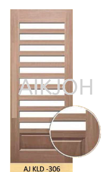 AJ KLD-306 Wooden Grill Door Johor Bahru (JB), Malaysia Wooden Door Experts, Solid Door, Timber Door | Aik Joh Enterprise Sdn Bhd