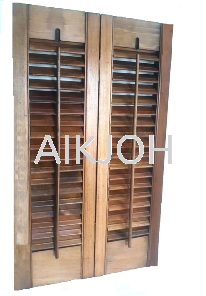 Adjustable Louvres Window Leaf & Frame Johor Bahru (JB), Malaysia Wooden Door Experts, Solid Door, Timber Door | Aik Joh Enterprise Sdn Bhd