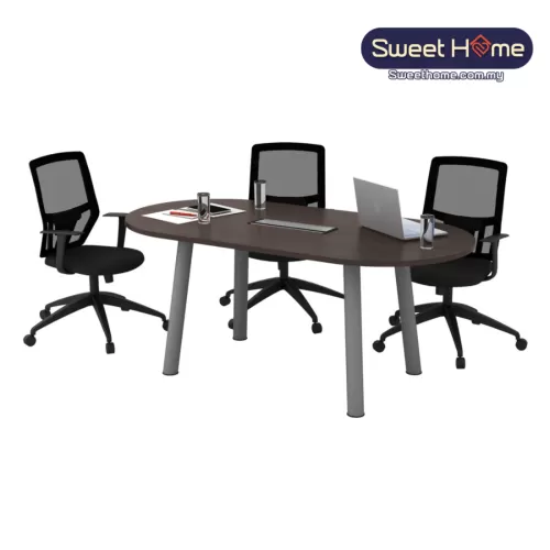 Oval Shaped Conference Meeting Table 6 Seater | Office Table Penang