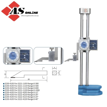 DASQUA Double-Beam Dial Height Gauge With Digit Counter / Model: 3221-1110