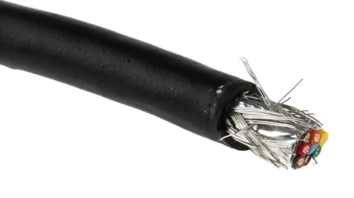  873-1298 - Alpha Wire Xtra-Guard 2 Control Cable, 6 Cores, 0.35 mm2, Screened, 30m, Black PE Sheath, 22 AWG