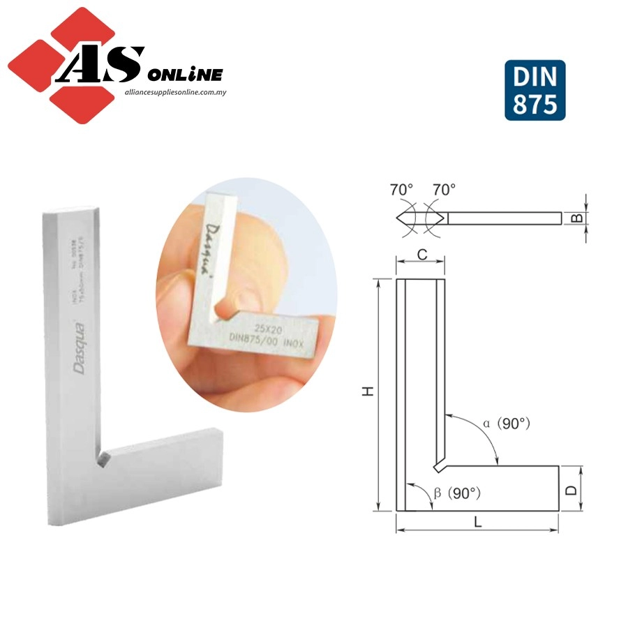 DASQUA 90° Beveled Edge Square / Model: 9111-1110