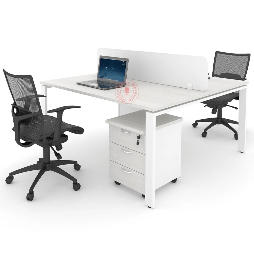 Rectangular Workstation Cluster of 2 / Office Table Workstation / Meja Pejabat Kerja / Meja office