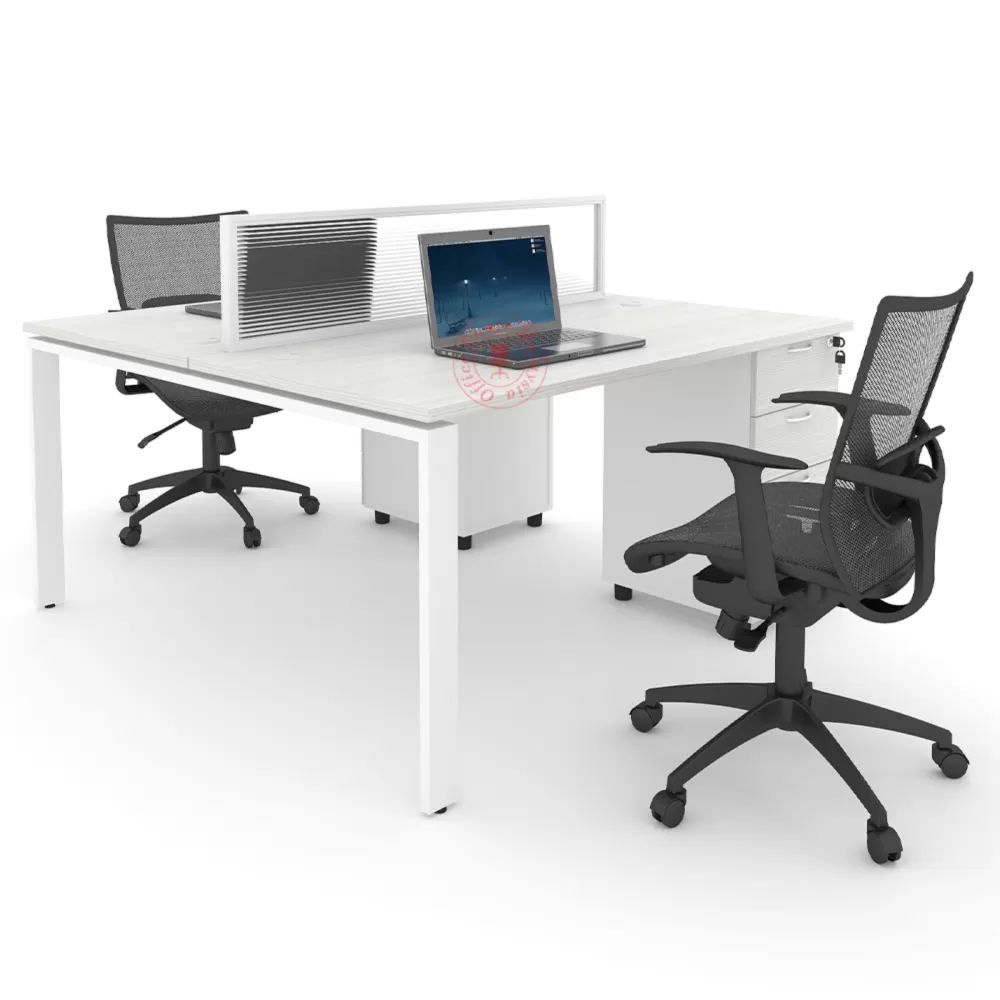 Rectangular Workstation Cluster of 2 / Office Table Workstation / Meja Pejabat Kerja / Meja office