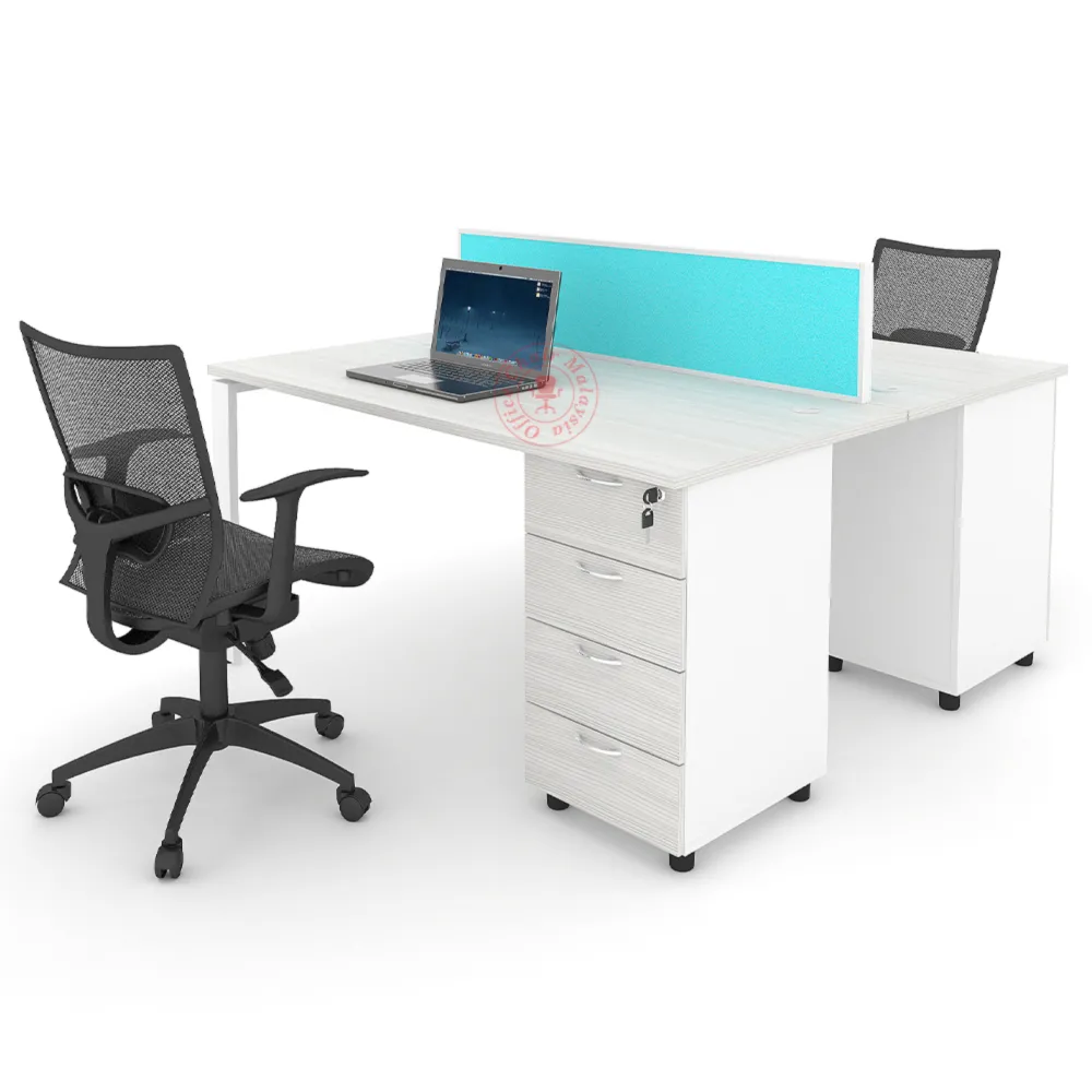 Rectangular Workstation Cluster of 2 / Office Table Workstation / Meja Pejabat Kerja / Meja office