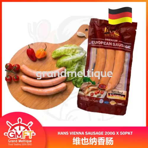 HANS VIENNA SAUSAGE 200G X 50PKT