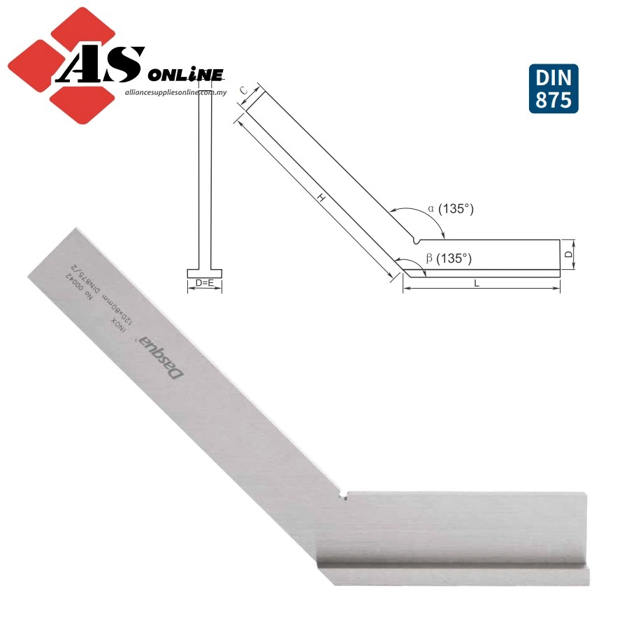 DASQUA 135° Square With Wide Base / Model: 9222-3106