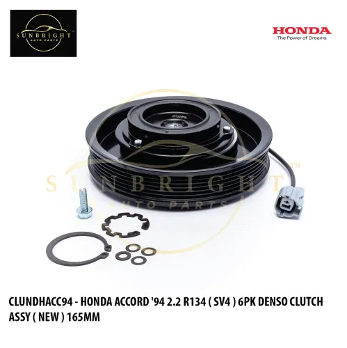 CLUNDHACC94 - HONDA ACCORD '94 2.2 R134 ( SV4 ) 6PK DENSO CLUTCH ASSY ( NEW ) 165MM