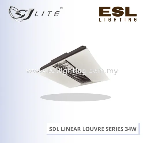 SJLITE AURORAS LED SDL LINEAR LOUVRE SERIES 34W SAC SDL B4 (2X2)