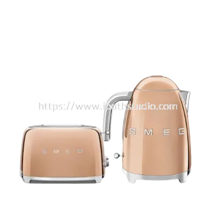 SMEG (SPECIAL EDITION ROSE GOLD) 2-SLICES TOASTER (TSF01RG) & KETTLE (KLF03RG)