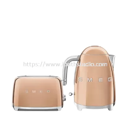 SMEG (SPECIAL EDITION ROSE GOLD) 2-SLICES TOASTER (TSF01RG) & KETTLE (KLF03RG)
