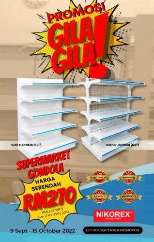 PROMOSI GILA! GILA! Supermarket Gondola!