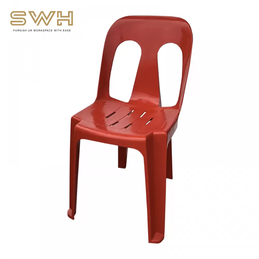 Plastic Chair / Side Chair / Dining Chair / Kerusi Plastik / Kerusi Merah / Kerusi Sandar Paling Murah Penang