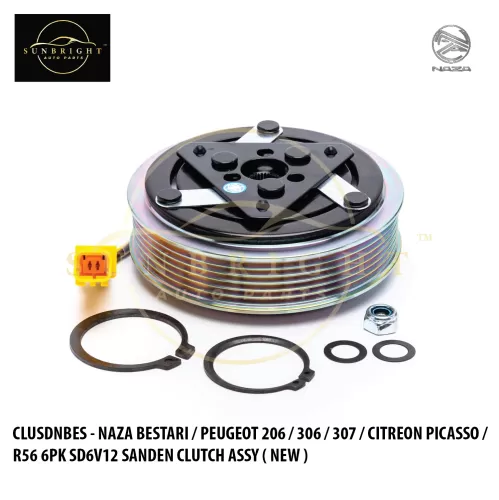 CLUSDNBES - NAZA BESTARI / PEUGEOT 206 / 306 / 307 / CITREON PICASSO / R56 6PK SD6V12 SANDEN CLUTCH 