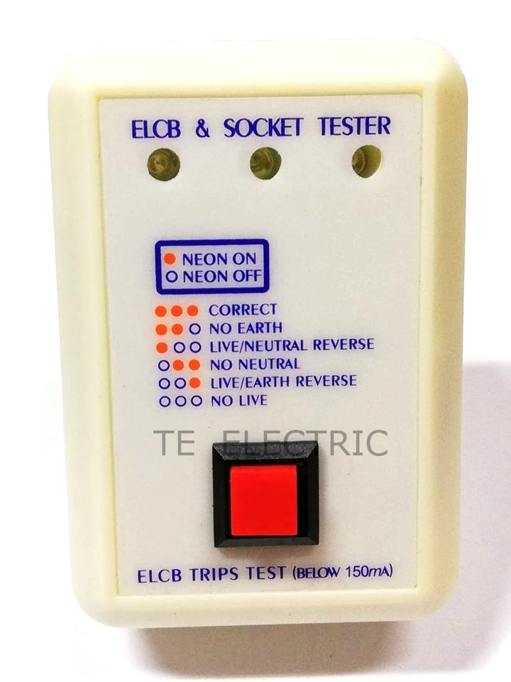 13A ELCB N SOCKET TESTER, Electrical Accessories
