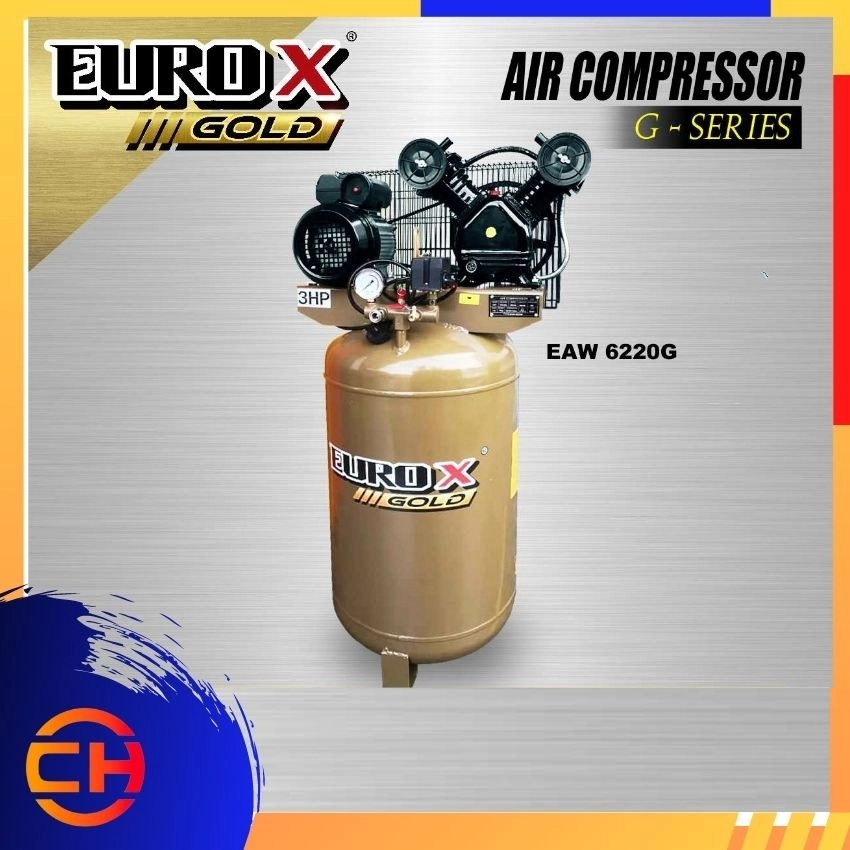 Eurox EAW6220G Air Compressor 3hp 150litre 8bar 240v