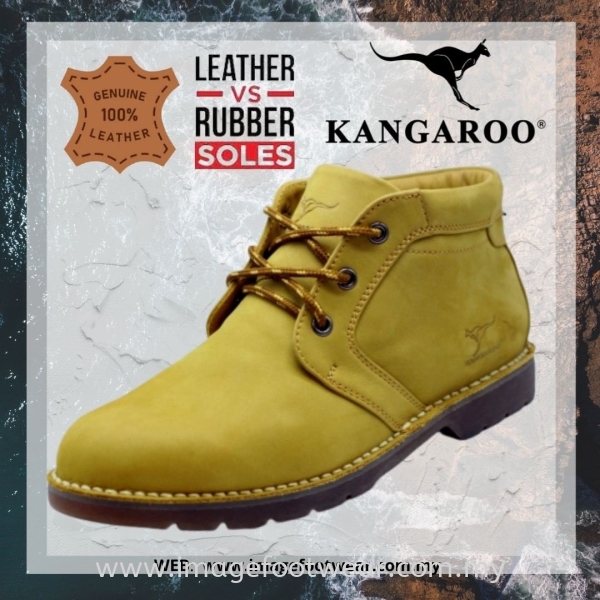 KKANGAROO Full Leather Men Mid-Cut Shoe- LM-8493- CAMEL Colour Kangaroo Full Leather Men Boots & Shoes Men Classic Leather Boots & Shoes Malaysia, Selangor, Kuala Lumpur (KL) Retailer | IMAGE FOOTWEAR COLLECTION SDN BHD