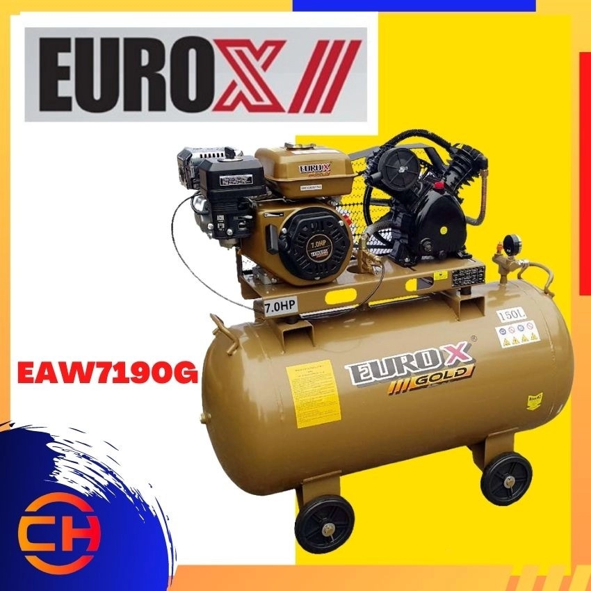 EUROX GOLD EAW7190 / EAW7190G 150L 7HP 12.5BAR Air Compressor 1050RPM