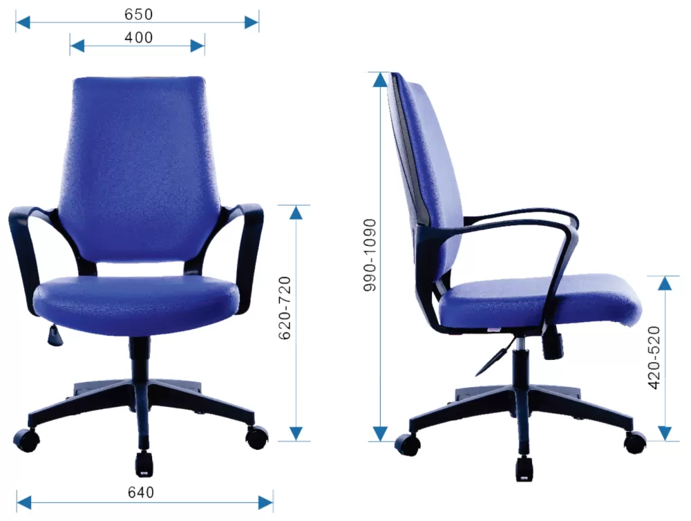 SWH 009 Ergonomic Adjustable Medium Back Office Chair | Office Chair Penang
