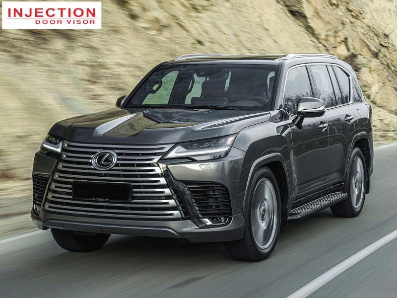 Window Visors / Rain Guards For Lexus LX500d/LX600 (2021-2025) - Tape-On Deflectors, Wind Noise Reduction